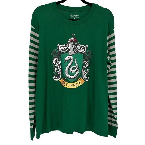 Harry Potter Hogwart's House Crest Cotton Women's Pajama Top Medium - Picture 3 of 8